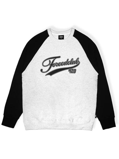 Overfit 420 Club Raglan Sweatshirt Black - FOREEDCLUB - BALAAN 1