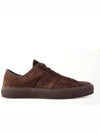 Cambridge Suede Lace-Up Low Top Sneakers Brown - TOM FORD - BALAAN 2