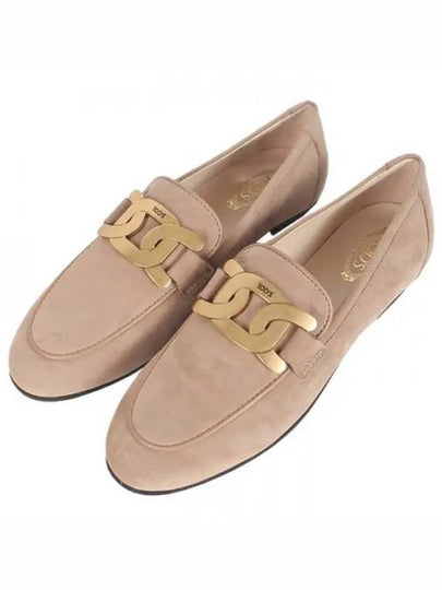 Women's Kate Suede Loafers Beige - TOD'S - BALAAN 2