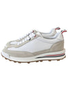 Thom Women Browne Nylon Tech Runner Low Top Sneakers Grey White - THOM BROWNE - BALAAN 3