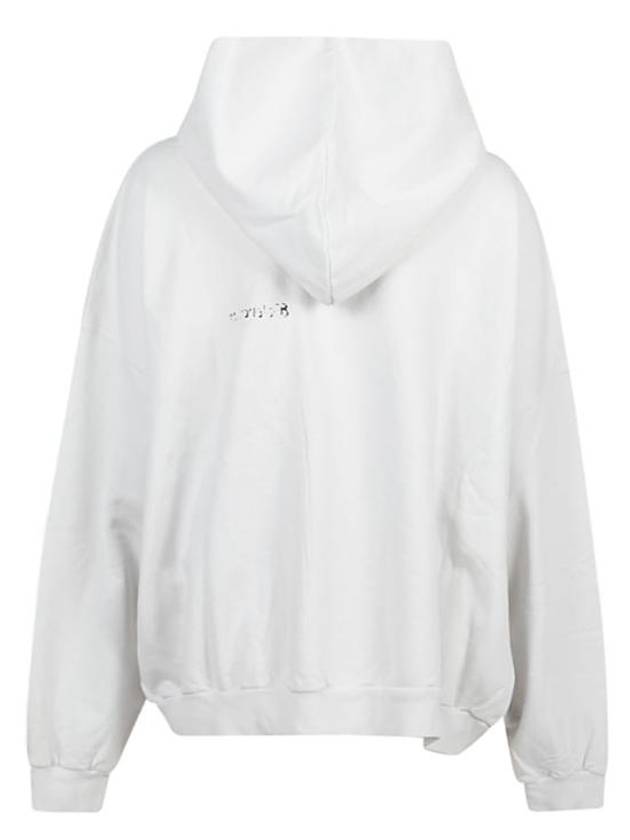 Logo Large Fit Hoodie White - BALENCIAGA - BALAAN 3