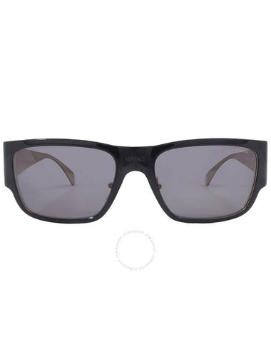 Versace Polarized Dark Grey Rectangular Men's Sunglasses VE2262 143381 56 - VERSACE - BALAAN 1