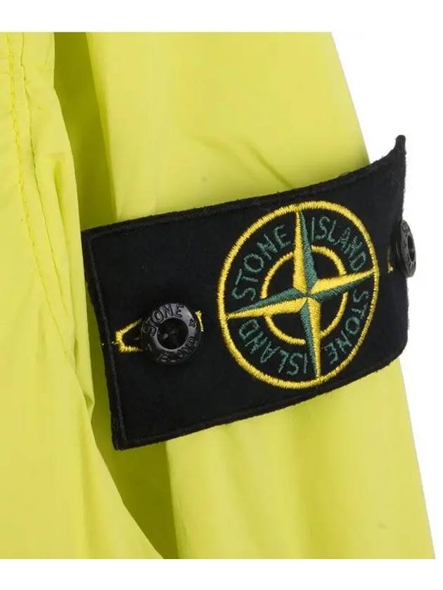 Wappen Patch Skin Touch Nylon Hoodie Jacket Lime - STONE ISLAND - BALAAN.