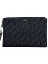 Oblique Jacquard Strap Clutch Bag Black - DIOR - BALAAN 2