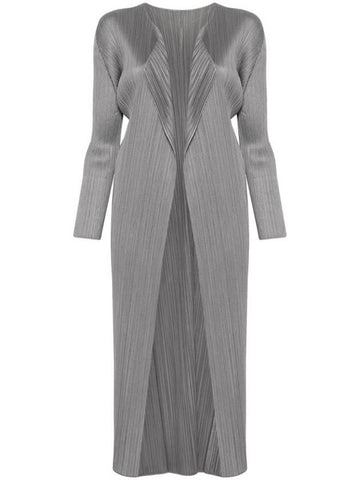 Women s PLEATED LONG cardigan PP48JA10912 - ISSEY MIYAKE - BALAAN 1