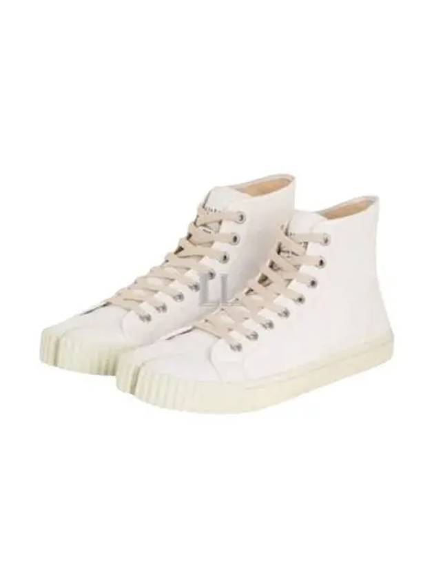 Tabi Cotton High Top Sneakers White - MAISON MARGIELA - BALAAN 2