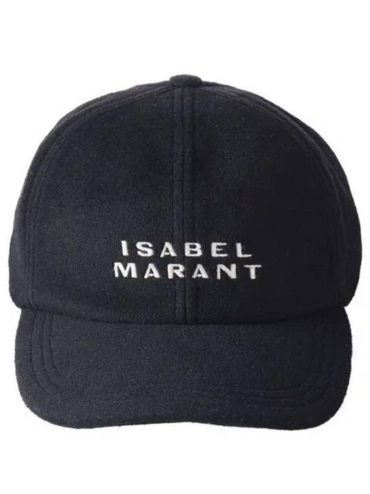 Embroidered Logo Base Ball Cap Black - ISABEL MARANT - BALAAN 2