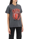 Strawberry Short Sleeve T-Shirt Ash Grey - GANNI - BALAAN 3