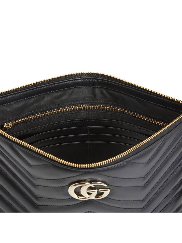 GG Marmont Large Pouch Bag Black - GUCCI - BALAAN 8