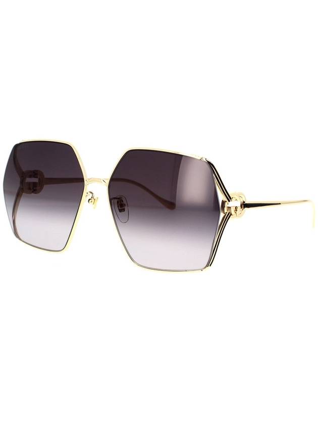 Eyewear Interlocking G Sunglasses Gold - GUCCI - BALAAN 3