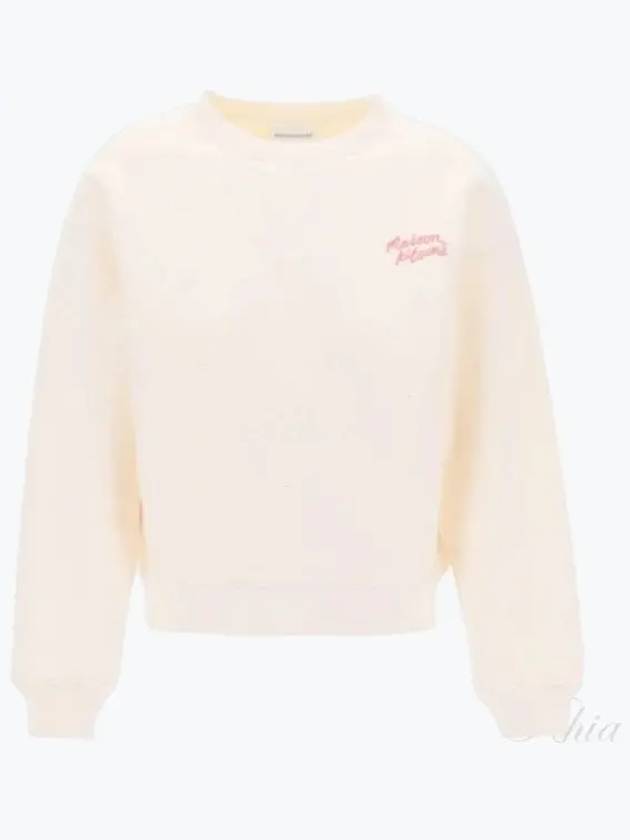 Handwriting Comfort Sweatshirt Pink - MAISON KITSUNE - BALAAN 2