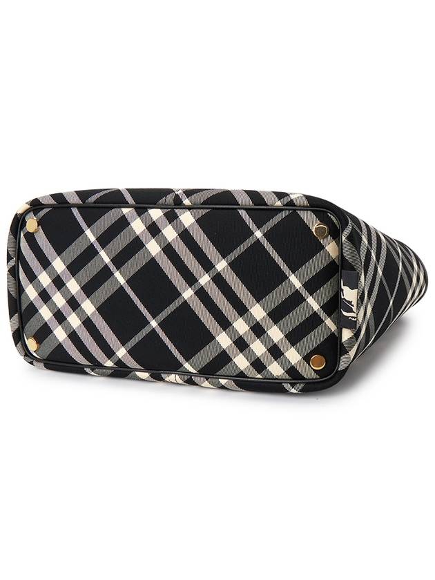 Check Small Tote Bag Black - BURBERRY - BALAAN 6