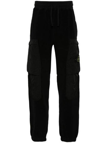 Stone Island Cargo Jogging Pants With Pockets In Cotton Pile With Nylon-Tc - STONE ISLAND - BALAAN 1