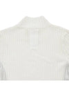 Crochet Mock Neck Knit Top White - CHLOE - BALAAN 7