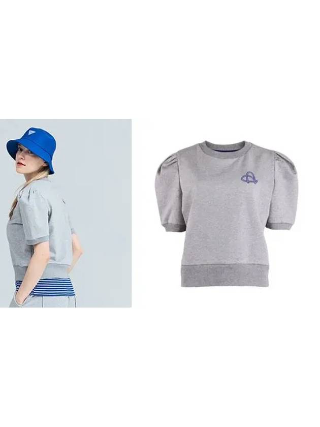 Golf Tennis Puff Shirring Sweatshirt Gray - AVAVE - BALAAN 3