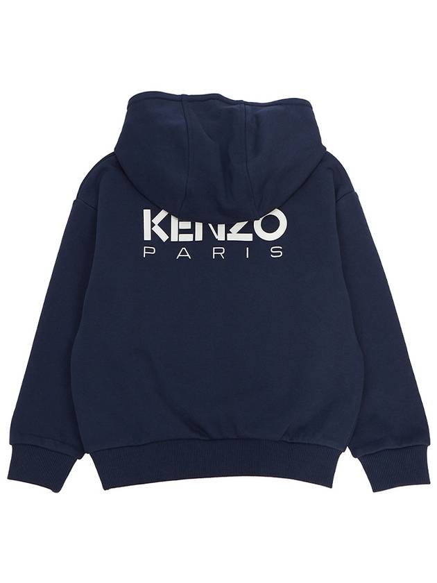 Kids Boke Flower Knit Hoodie Navy - KENZO - BALAAN 3