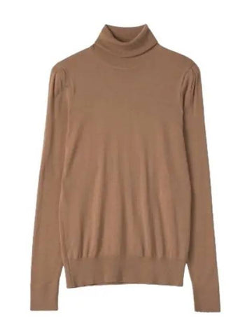 Scallop turtleneck knit brown - CHLOE - BALAAN 1