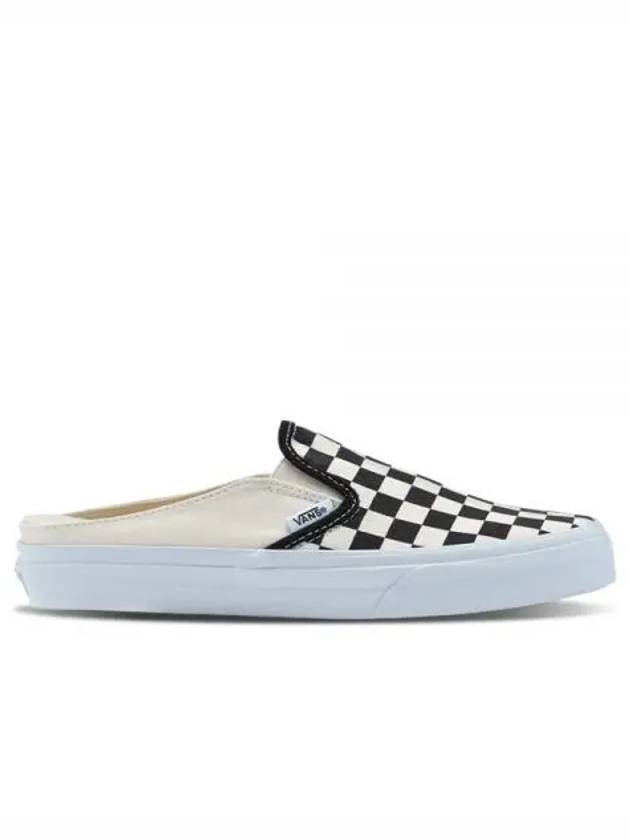 Checkerboard Classic Slip-On Mule Black White - VANS - BALAAN 2