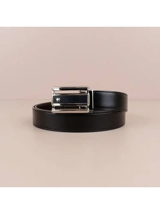 Reversible Leather Belt Black Brown - MONTBLANC - BALAAN 2