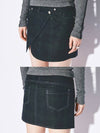 Textured Barbour mini skirt - GYEOL - BALAAN 3