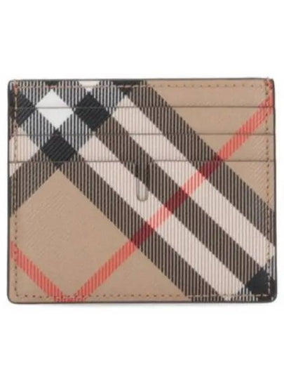 Check Card Wallet Beige - BURBERRY - BALAAN 2