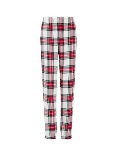 UNDERWEAR Women s Check Pattern Rayon Pajama Pants Red 270050 - EMPORIO ARMANI - BALAAN 1