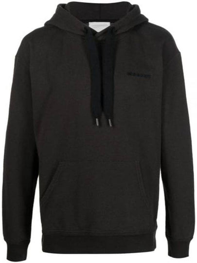 Marcello Embroidered Logo Hoodie Faded Black - ISABEL MARANT - BALAAN 2