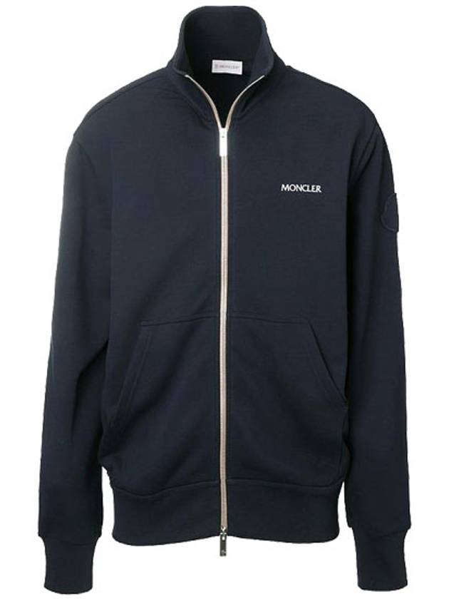 8G00028 899WP 778 Chest logo knit sweater zipup navy men’s jacket TEO - MONCLER - BALAAN 1