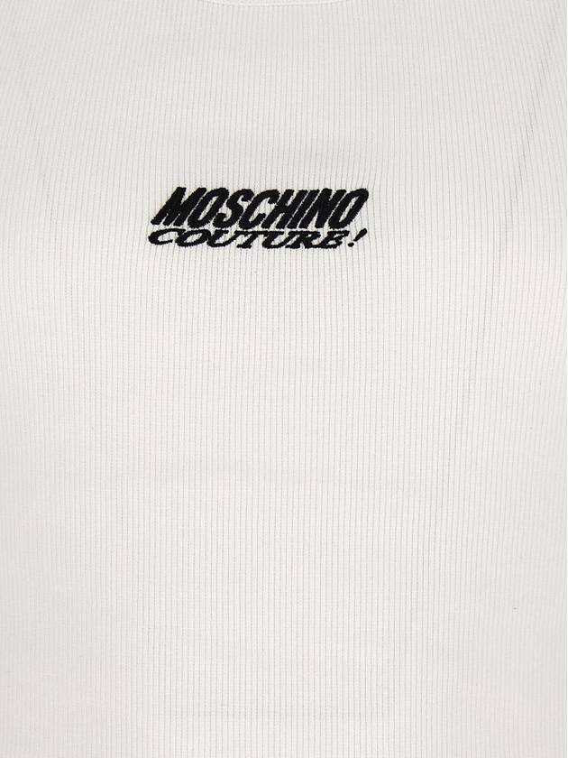 Short Sleeve T-Shirt A890220301001 White - MOSCHINO - BALAAN 5