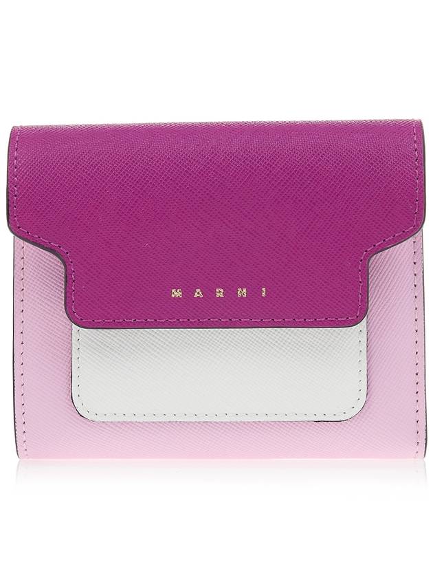 Saffiano Tri-Fold Bicycle Wallet - MARNI - BALAAN.