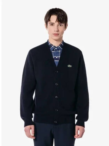 Men s Basic V neck Spring Fall Cardigan AH560E 54N 166 Domestic Product GQ2N24081387941 - LACOSTE - BALAAN 1