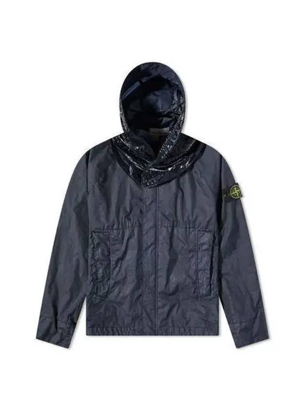 Membrana 3L TC Detachable Hooded Jacket Navy - STONE ISLAND - BALAAN 2