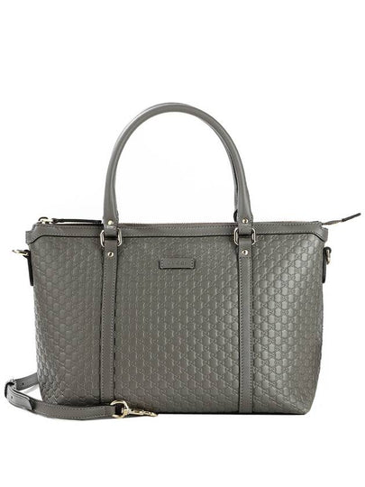 Microssima Two Way Tote Bag Grey - GUCCI - BALAAN 2