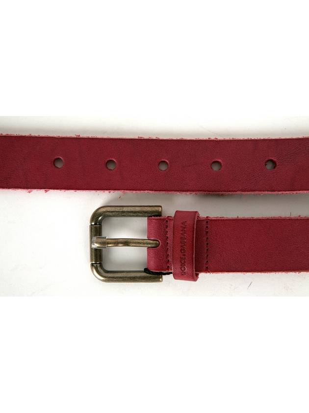 BC3428 A1377 80422 Vintage all leather skinny belt - DOLCE&GABBANA - BALAAN 5