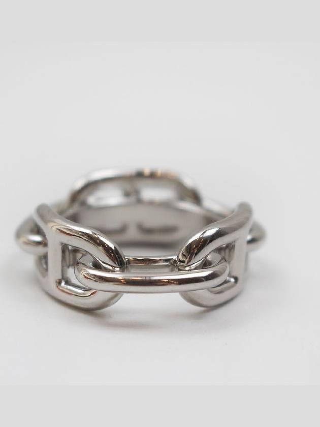 Legate 90 Silver Scarf Ring H601107S - HERMES - BALAAN 4