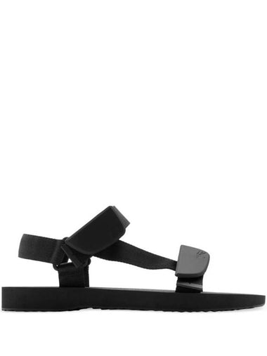 EKD Embossed Trek Sandals Black - BURBERRY - BALAAN 1