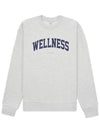 Wellness Logo Printing Cotton Sweatshirt White - SPORTY & RICH - BALAAN 2