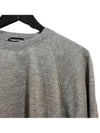 Logo Sweatshirt Grey - TOM FORD - BALAAN 4