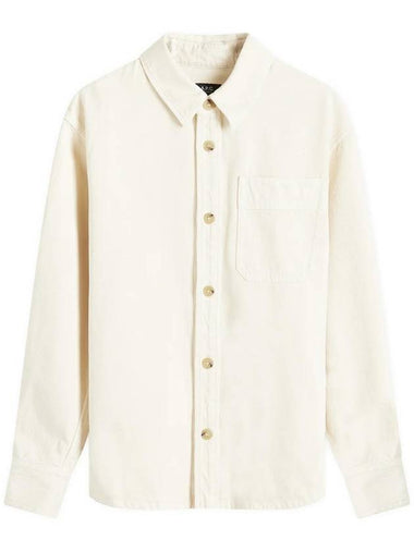 Basile Cavalier Long Sleeve Overshirt Ecru - A.P.C. - BALAAN 1