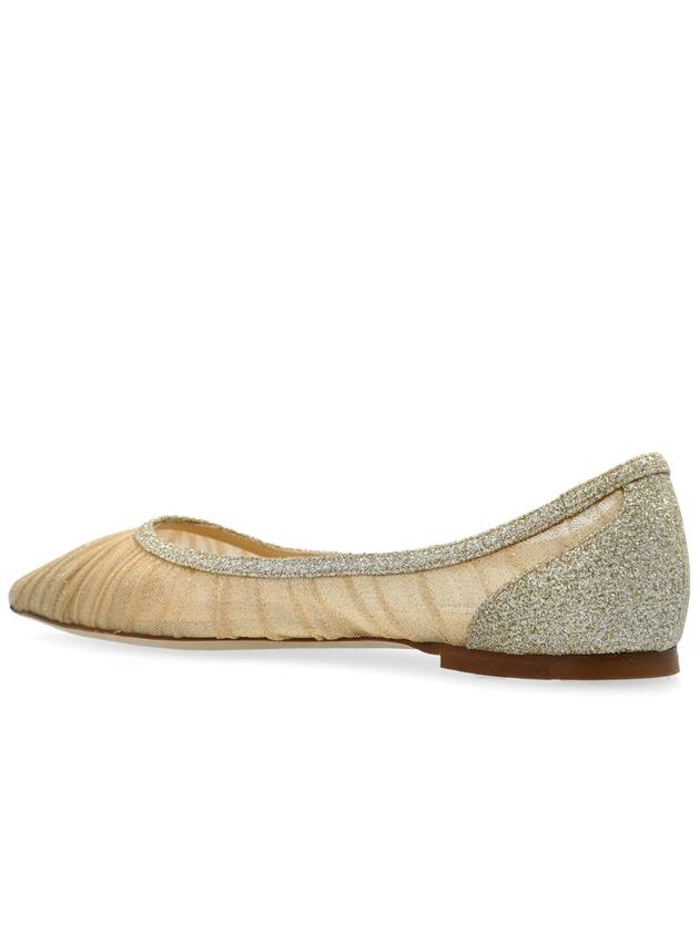 Jimmy Choo Ballet Flats ‘Love’, Women's, Gold - JIMMY CHOO - BALAAN 5