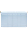 Quilted Leather Lola Clutch Bag Blue - BURBERRY - BALAAN 5