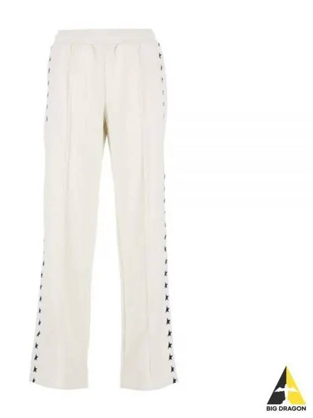 Side Star Logo Track Pants White - GOLDEN GOOSE - BALAAN 2