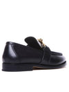 Astaire Signature Metallic Knot Detail Leather Loafers Black - BOTTEGA VENETA - BALAAN 3