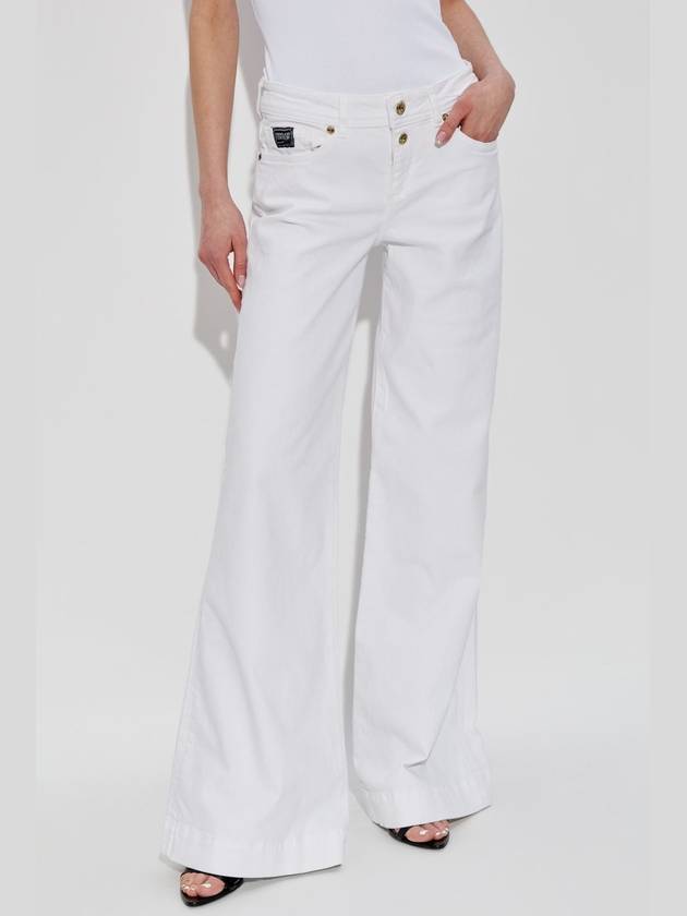 Versace Jeans Couture Jeans With Flared Legs, Women's, White - VERSACE - BALAAN 3