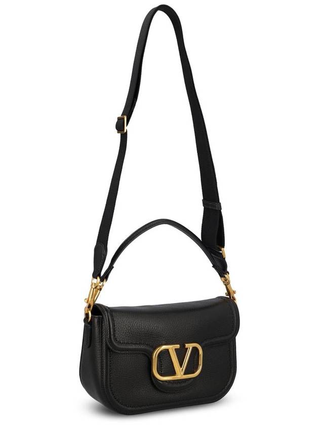 Alltime Soft Grain Calfskin Shoulder Bag Black - VALENTINO - BALAAN 4