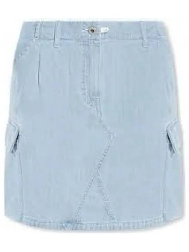 Denim Cargo Skirt Clear Blue FD52DJ2706E2DB 1234074 - KENZO - BALAAN 1