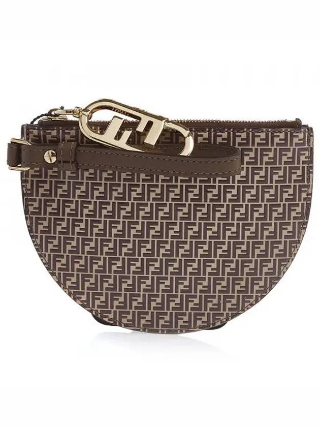 FF All Over Logo Coin Wallet Brown - FENDI - BALAAN 2