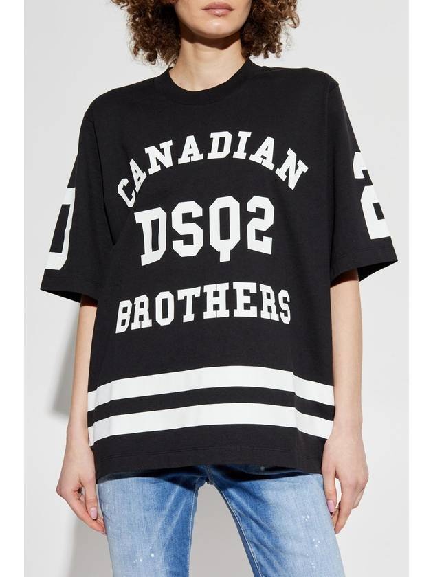 Dsquared2 T-shirt With Logo, Women's, Black - DSQUARED2 - BALAAN 3