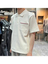 RWB Pocket Interlock Cotton Short Sleeve Polo Shirt White - THOM BROWNE - BALAAN 4