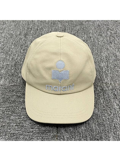 TYRONY Logo Ball Cap Hat Ecru Light Blue CQ001XFB A3C05A ECLU - ISABEL MARANT ETOILE - BALAAN 2